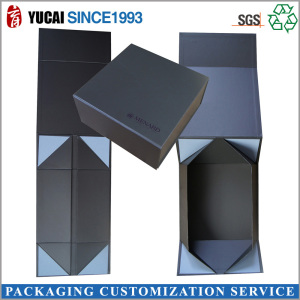 2017 Newly Designed Black Paper Gift Box Packaging Box